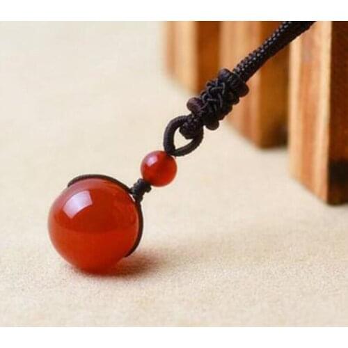 Jade Pendant Natural Red Agate Chalcedony Pendant Necklace Jewelry Fine Jewelry Pendant Necklace Birthday Gift Christmas Gift
