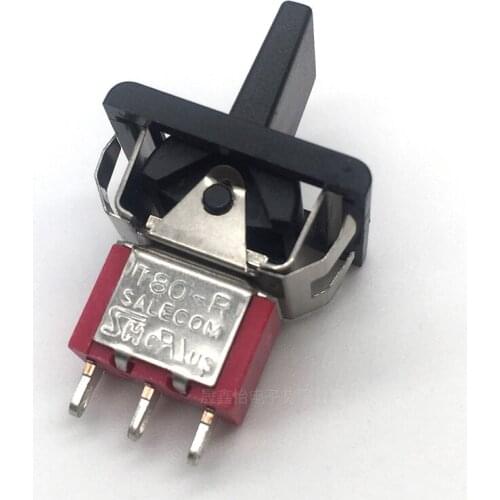 Original new 100% R8016B-P14-2-BQ-4 3pin 3 gear single side reset rocker button switch 3A250VAC 5A125VAC