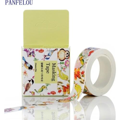 PANFELOU 1.5CMx10M the wings cartoon Stickers border masking adhesive paper washi tape DIY Scrapbooking Hand account