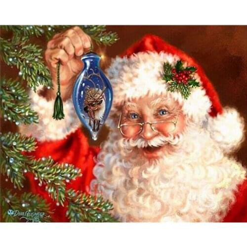 Direct Selling the diamond to draw kits for embroidery patchwork A5340R - Square Diamond Embroidery Christmas decoration gift