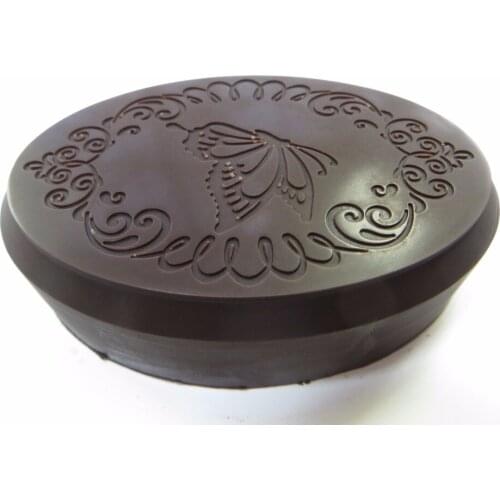 QT0059 Oval Shape Stamp Handmade Soap Mold Butterfly Art Pattern Chocolate Mould DIY Silicone Soap Pudding Jelly Candle Molds