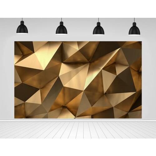 Scopiso Backgrounds Luxury Gold Abstract 3d Glamour Shape Metal Elegance Polygonal for Artistic Cloths Photographic Backdrop