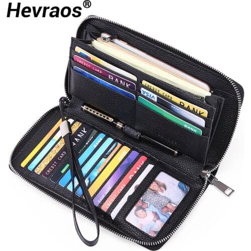 Luxury Wallet Women Designer Brand Famous Leather Purse Female Long Wallet Zipper Purse Strap Clutch Purse For iPhone Carteira