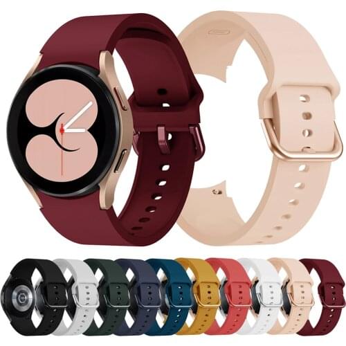 Sports Silicone Strap For Samsung Galaxy Watch 4 classic 46mm 42mm Band Galaxy Watch4 44mm 40mm Replacement Wristbands Bracelet