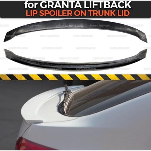 Lip spoiler saber for Lada Granta Liftback 2015-2017 ABS plastic sport style car styling car accessories decoration aero dynamic