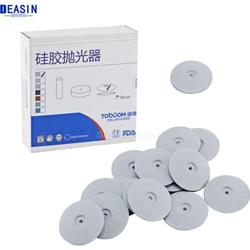 TOBOOM Dental Lab Silicone Polishers Wheel Jewelry Silicon Rubber Disk White