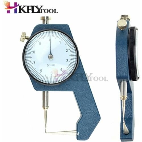 Thickness Dial Gauge 0-20mm Leather Thickness Metal Tester Measure Leathercraft Tool Craft Measuring Gage Tool Caliper