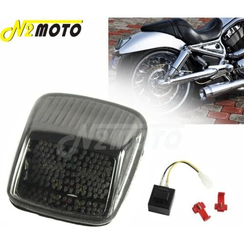 Motorcycle Integrated Taillight Turn Signal Light Arrow Indicator Tail Brake Light for Harley Deuce V-ROD Vrod 2002-2011