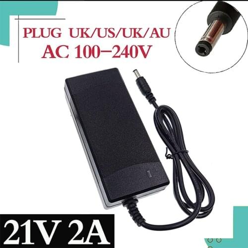 21V2A lithium battery charger 5 series 100-240V 21V 2A high quality lithium battery charger free shipping with LED light shows