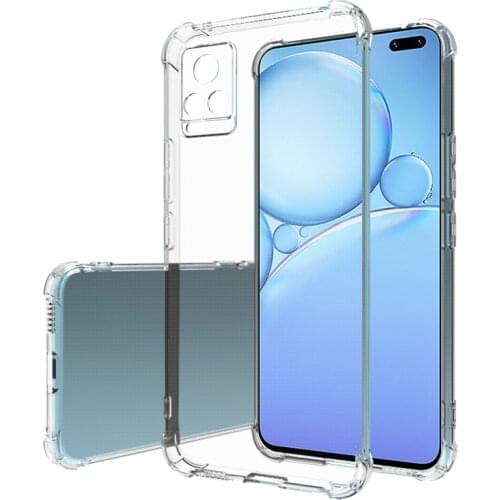 Camera Protective Clear Phone Case for VIVO V20 Pro SE V21 V20Pro V20SE Airbag Shockproof Soft Thin Silicone Original Back Cover