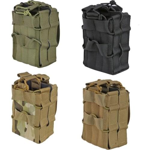 1000D Nylon Molle System Magazine Pouch Double Layer Storage Bag Airsoft Tactical AK 7.62 M4 5.56 Rifle Hunting Accessories