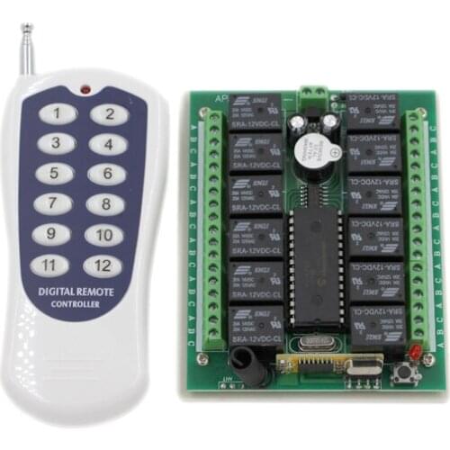 12CH remote switch light control,Wireless 12v smart Switch System For Light/Lamp LED SMD Access SKU: 5171