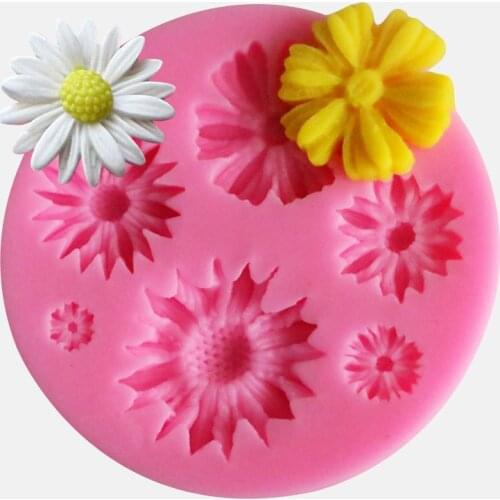 3d Flower Silicone Molds Fondant Chocolate Craft Cake Candy Sugarcraft Ice Pastry Baking Tool Mould silicone baking mold