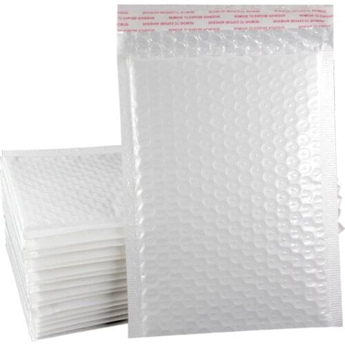 50/30/10/5 Pcs 27x34CM Different Matte White Bubble Film Envelope Bag Foam Express Delivery Packaging Mailing Envelope Bag