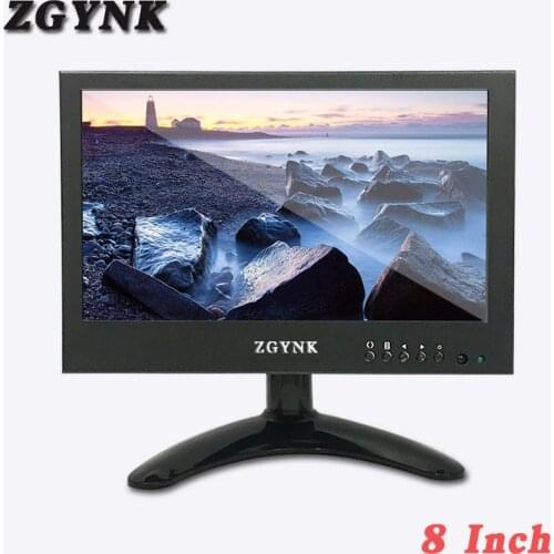 8-inch BNC widescreen 1024X600 HD LCD monitor 16:9 industrial metal enclosure computer HDMI display