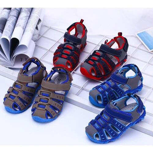Kids Boys Breathable Shoes Soft Kids Hollow Out Casual Shoes Sneakers Sandals