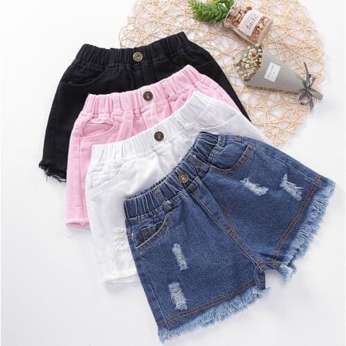 1 2 3 4 5 6 7 8 9 10 12 years old child girl summer girl denim shorts school shorts new