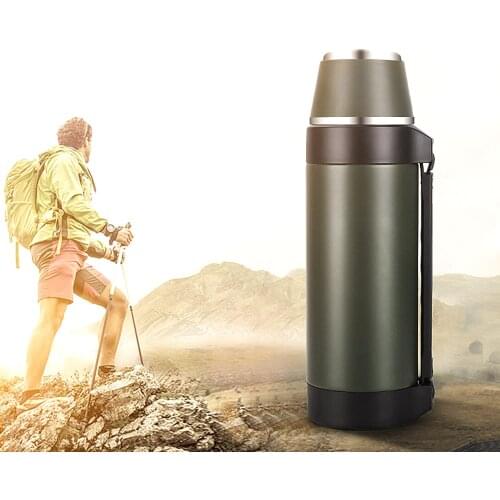 Stainless Steel Thermos Leakproof Outdoor Keep Cold Warm Travel Car Water Termos Bottle Portable Insulation Vacuum Flask Kettle