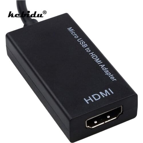 Kebidu High Speed Micro USB to HDMI-compatible HDTV Adapter Cable Audio Cables For Phone For Mobile Phone Wholesale