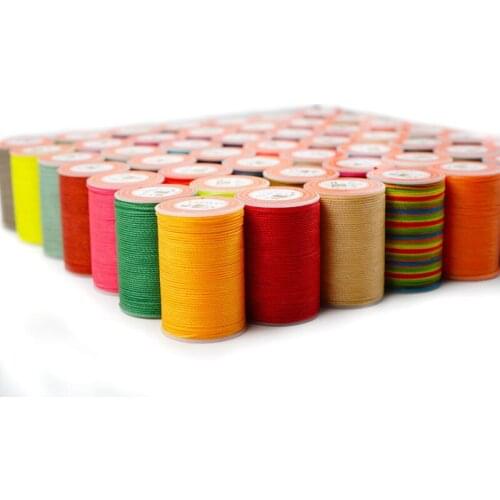 0.55mm 105m Length Polyester Leather Sewing Round Waxed Thread Cord for DIY Handicrafts,It is composed of 3 shares cursory woven