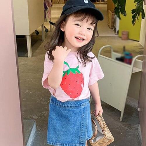 Bobora Summer Fashion Unisex T-shirt Children Boys Short Sleeves White Baby Kids Cotton Tops For Girls Clothes