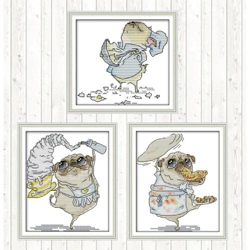 Busy Cook DIY Needlework Crafts 14CT 11CT Cotton Thread Embroidery Needlework Sets Home Decor Cross Stitch Kits Patterns Kits