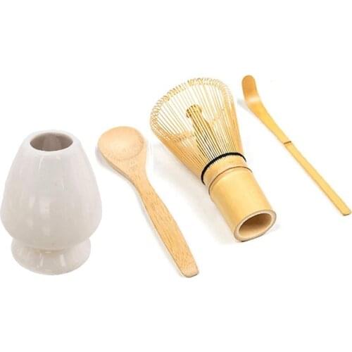 Matcha Green Tea Whisk Set Whisk Scoop Tea Spoon Whisk Holder