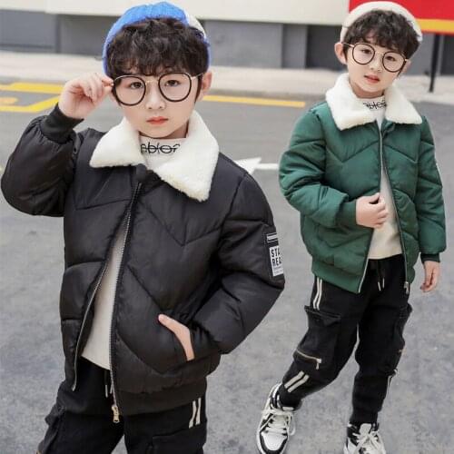 Autumn Winter Kids Down Jackets For Girls Children Warm Down Coats For Boys 2-12 Years Toddler Girls Parkas Outerwear Clothes