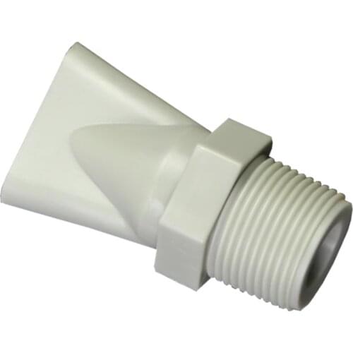 1/4" 3/8" 1/2" 3/4" BSP Male Flat Duckbill Spray Nozzle PP Plastic Air Blow Sprinkler Head Water Pump Outlet Pipe Fitting