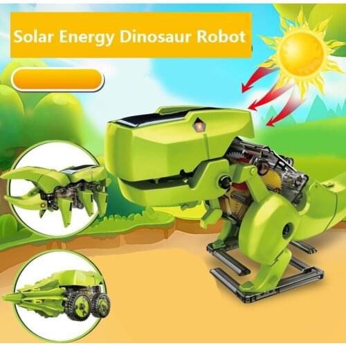 Free Disassembly Solar Energy 3 in 1 Robot DIY Dinosaur, Drilling Machine, Insect Robot