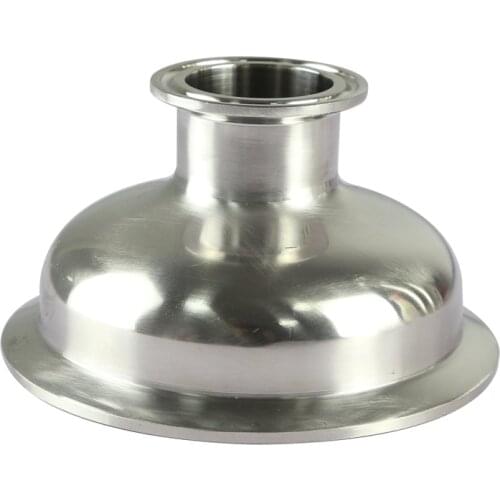 Tri clamp Bowl Reducer Sanitary Fitting Stainless Steel Hemispherical Reducer Tri Clover Compatibletri clamp 1"2"4''6"Inch