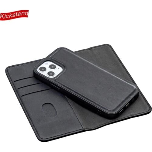 Detachable Genuine Leather Cover Samsung Galaxy Note 20 Ultra 5G S20 Plus S10E S10 10+ S10+ Case Magnetic Flip Card Slots Wallet