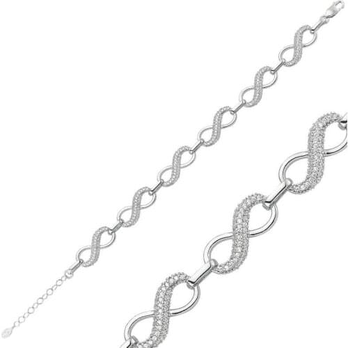 Silver Infinity Ladies Bracelet