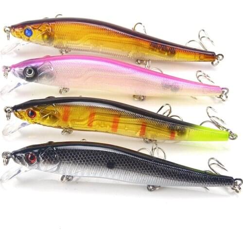 1PCS Bionic Sinking Minnow Fishing Lures 12cm/14g Artificial Isca Crankbaits Wobblers for Pike Hard Bait Fishing Tackle