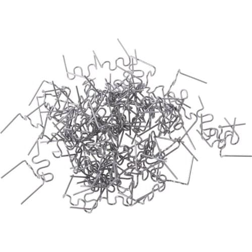 100 Pcs/Set 0.8mm Wave Flat Hot Staples For Plastic Stapler Repair Welder