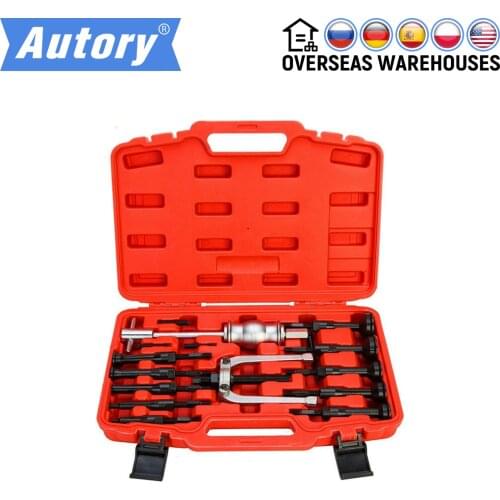 16PCS Car Bearing Separator Bearing Puller Converter Removal Inner Holes Tool Kit Auto Repair Blind Shells Pilot Bush Bearings