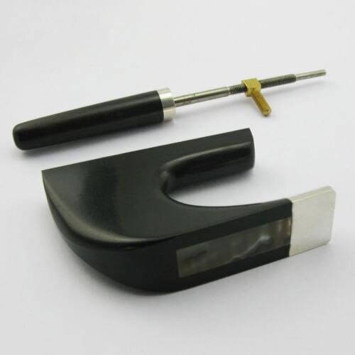 3/4 Double Bass Bow Ebony Frog German Style Upright Bass Abolone Frog + Screw