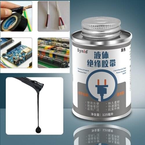 30ML/125ML Liquid Insulation Electrical Tape Tube Paste Waterproof Anti-UV Fast Dry Tape