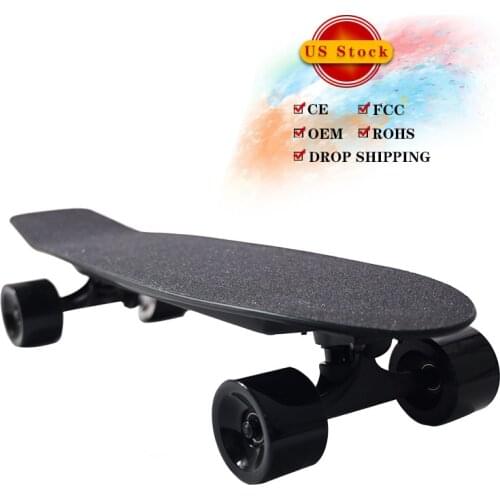 350W 4 Wheel Fish Board Electric E Scooter Skateboard 20km/h Top Speed With CE Rohs Approved Deck Off-road Skateboard Wheels