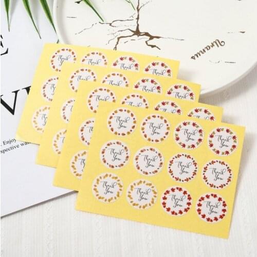 Free Shipping 1200pcs/lot thank you plant flower gift stationery scrapbook birthday party flower bouquet sealing sticker
