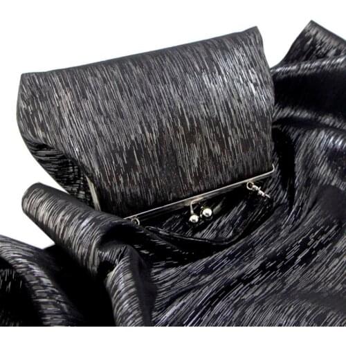 Metallic Flashing poly cotton fabric shantung silk bridal coat shoe bag curtain material 45cm*138cm