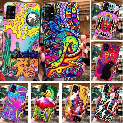 Riccu Colourful Psychedelic Trippy Art Phone Case For Samsung Galaxy A21S A01 A11 A31 A81 A10 A20E A30 A40 A50 A70 A80 A71 A51