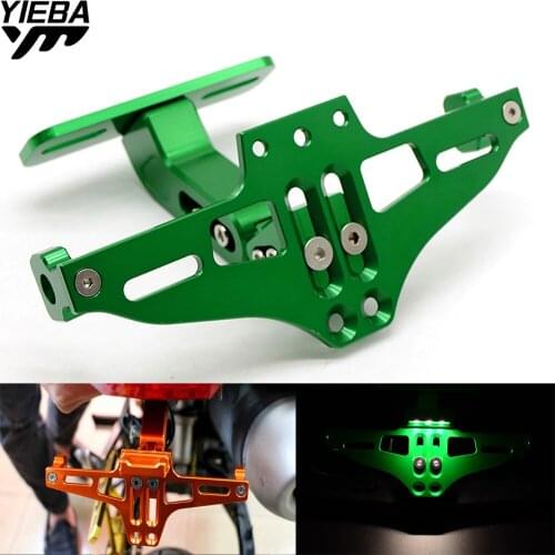 Motorcycle License Plate Bracket Holder For kawasaki ER6F ER6N ER 6N 6F VERSYS 1000 ZZR600 VN1600 Suzuki RMX 250S RMX 250S