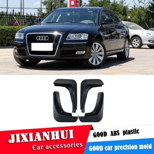 For Audi A8 2008-2010 Mudflaps Splash Guards Front With the color and rear Mud Flap Mudguards Fender Modified special