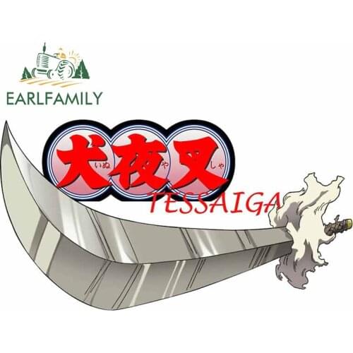 EARLFAMILY 13cm x 7.4cm For Inuyasha Windshield Car Stickers Graffiti Decal Fashion Vinyl Material Interesting Car Styling