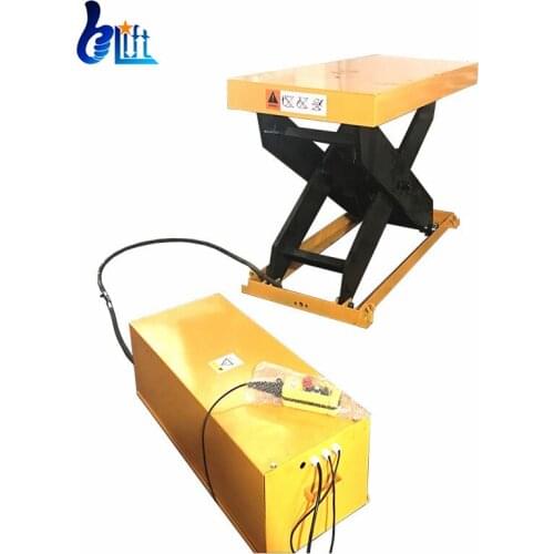2000Kg Load Weight Cargo Goods Hydraulic Scissors Lift Tables Air Lifting Jack