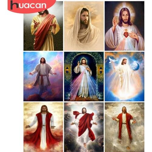 HUACAN Religion Figure Pictures By Number Kits Home Decor Painting By Number Drawing On Canvas HandPainted Art Gift