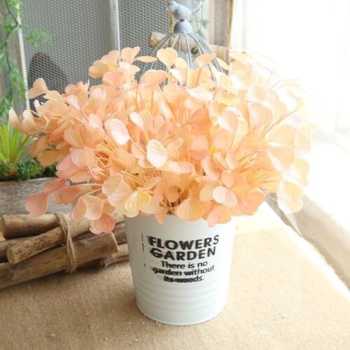 Artificial Flower Ginkgo Leaves Bundle Simulation Plant For Home Decoration Wedding Flower Foliage DIY Plant Wall Fake Flower