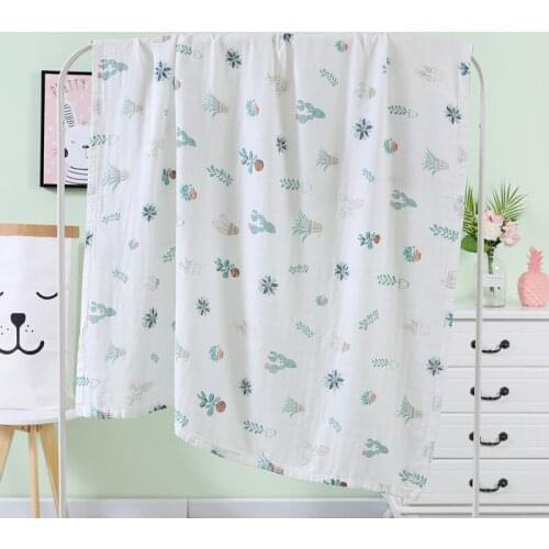 Summer New Infant Blanket Newborn Bedding Mat Swaddle Decent Baby Born Gift Soft Double Layer Water Absorption Muslin Towel
