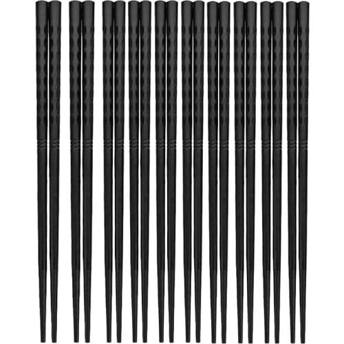 Fiberglass Chopsticks Set Reusable Dishwasher-Safe Chopsticks For Home Restaurant Housewarming (10 Pairs)